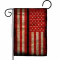 Patio Trasero 13 x 18.5 in. Thin Black Line Garden Flag with Armed Forces Service Double-Sided  Horizontal Flags PA3910389